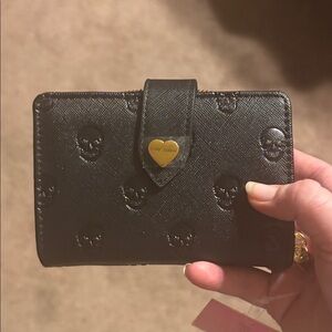 Betsy Johnson Skull Embossed Wallet